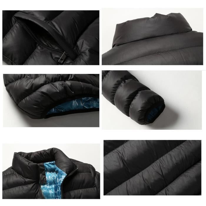 Et Velours Col Hiver Doudoune Montant Plus Homme Décontractée Automne Couleur Légère Unie qt7xYwzp