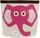 3 Sprouts - Sac à jouets Eléphant Rose - ELEMENTS
