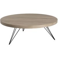 TABLE BASSE MELBOURNE Table basse ronde scandinave en MDF plac TABLE BASSE MELBOURNE Table basse ronde scandinave en MDF plac