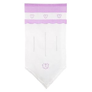 Petit voilage c?ur 90x120 cm violet