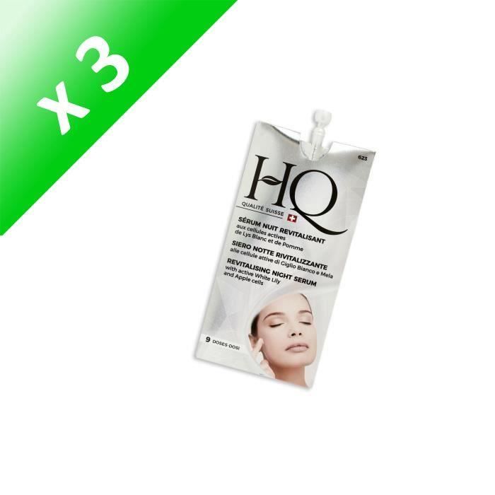 Produit shopeco.fr : Lot De 3 - HQ Sérum nuit revitalisant