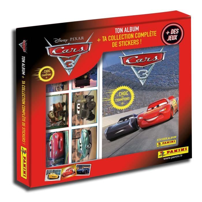 PANINI CARS 3 Coffret collection complète - Album + Stickers + Jeux