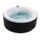 Spa rond - 4 places - 1,80 x 0,65 m + bâche - Noir