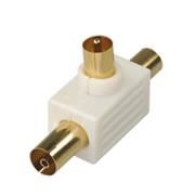 APM 411001 Câble Te Coaxial 9,52 mm - 1 Mâle + 2 Femelles - Plugs or