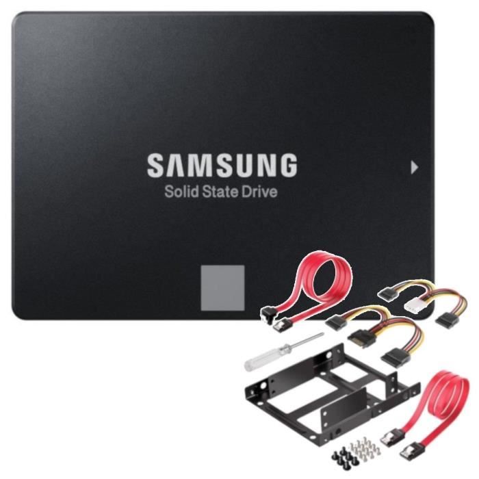 SAMSUNG Disque SSD Interne - 860 EVO - 500Go + Adaptateur SSD / HDD 2,5\