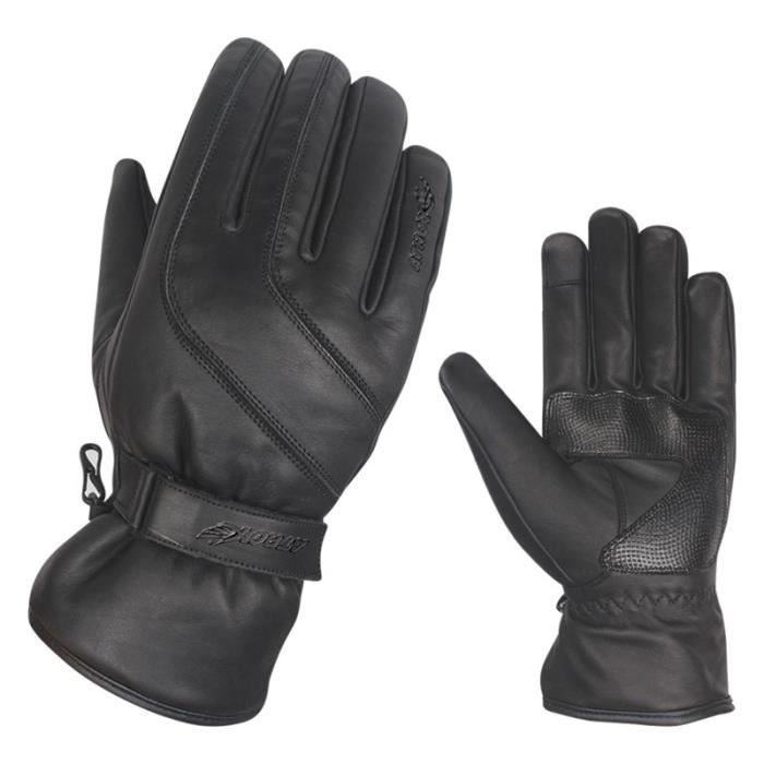 Gants Moto CE EPI Hiver Noir.Homologué EPI (loi du 20/11/2016)