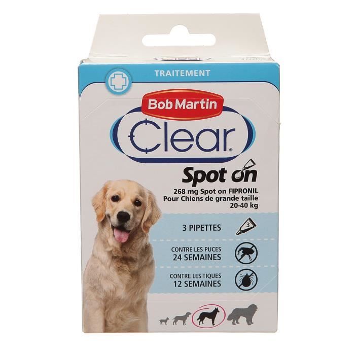 CLEMENT THEKAN Pipettes anti -puces pour chiens x4