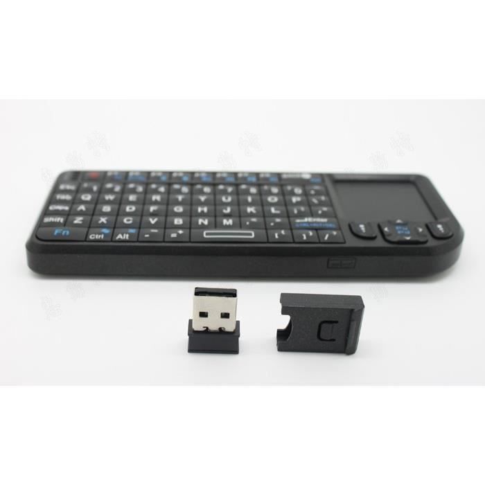 Mini clavier sans fil 2 4G Touchpad rétroéclairage Pour