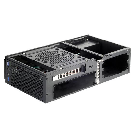 Silverstone SST-ML06B, PC, Aluminium, Acier, Mini-ITX,2