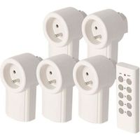 PRISE TÈLÈCOMMANDÈE SCS SENTINEL Kit de 5 prises télécommandées 2300 W PRISE TÈLÈCOMMANDÈE SCS SENTINEL Kit de 5 prises télécommandées 2300 W