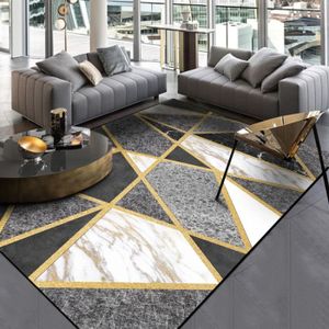 Cuisine Maison Tapis De Sol Géométrique Jaune Gris Tapis