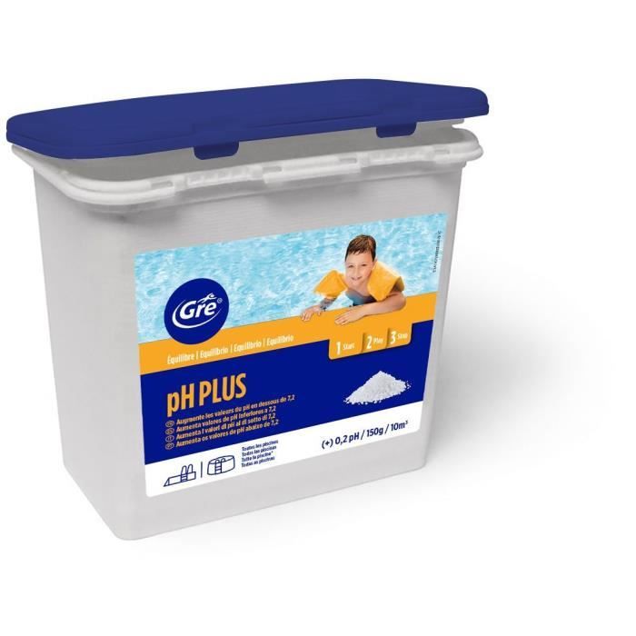 GRE Granulé régulateur de pH - 1 Kg - Pour augmenter et stabiliser le pH de la piscine