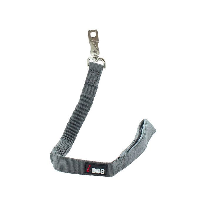 I DOG Laisse Confort - L 60 cm - Noir et gris - Pour chien