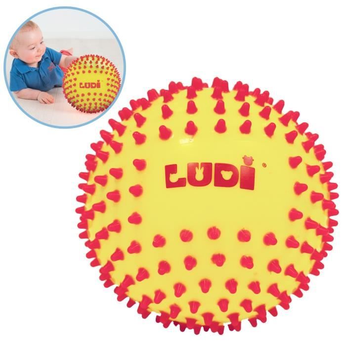 LUDI Balle Sensorielle Bicolore - Diamètre 15 cm