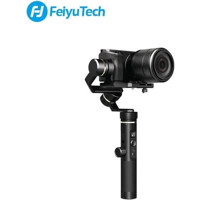 FEIYUTECH G6 Plus Stabilisateur - Écran OLED intégré - Charge max 800 g - Noir