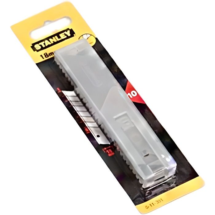 STANLEY Jeu 10 Lames de cutters 18mm