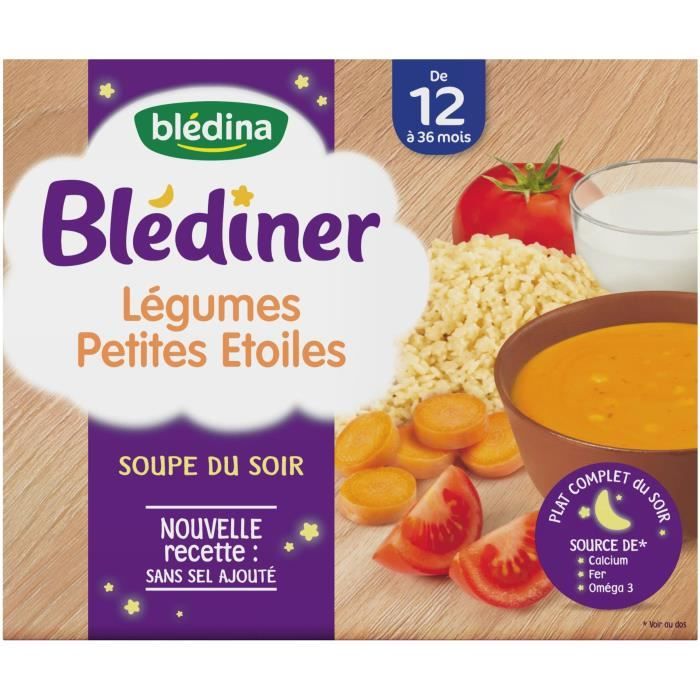Céréales Du Soir Blédina Légumes Du Potager - 240 G | Pour Bébé 6 à 36 Mois | Sans Colorant Ni Conservateur