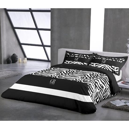 Parure Housse de Couette ZEBRE 240x220cm - Achat / Vente ...
