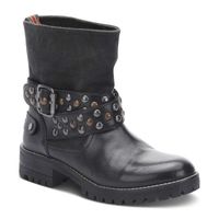 BOTTE Helen - Bottes en cuir mélangé - noir BOTTE Helen - Bottes en cuir mélangé - noir