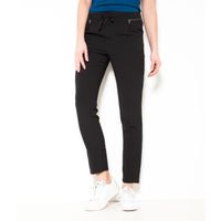PANTALON Camaieu - Pantalon femme fluide BMIX Uni NOIR PANTALON Camaieu - Pantalon femme fluide BMIX Uni NOIR