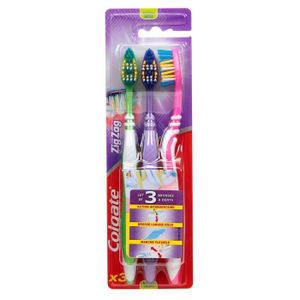 COLGATE Brosse à dent Medium - Lot de 3 COLGATE Brosse à dent Medium - Lot de 3