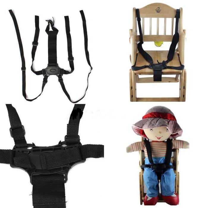 Universel 5 Points Harnais Chaise Haute Bébé Sécurité Chaise Ceintures De Sécurité Pour Chaise