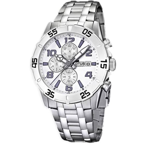 Montre Lotus pour Femme de style Classique avec bracelet en Acier et