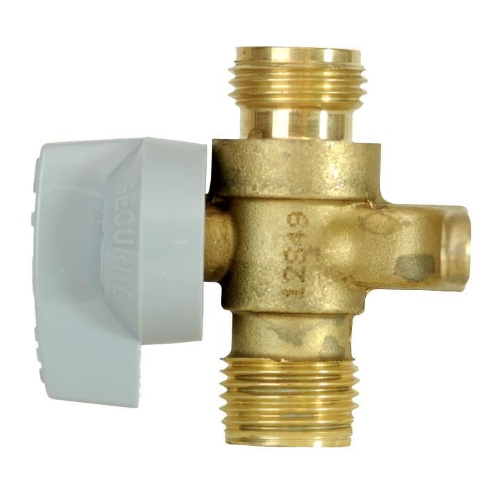 BRASERO TYPE ROAI Robinet à Obturation Auto. Intégré Gaz Naturel NF - laiton