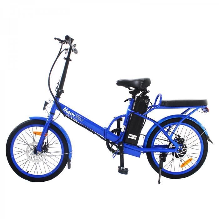 MOOVWAY Vélo électrique Pliable Urban City - Bleu
