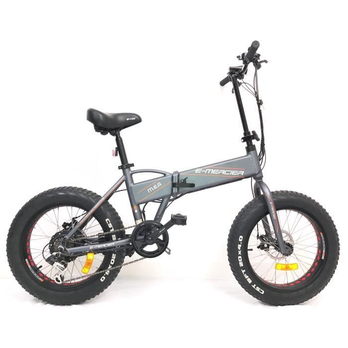 MERCIER Vélo Electrique Fat Bike E Pliant Cadre Acier 6 Vitesses 20'
