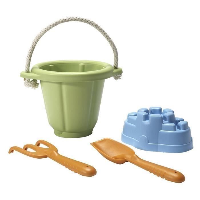 GREEN TOYS - Le seau de plage vert