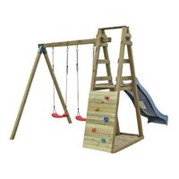 BALANÇOIRE - PORTIQUE Balançoire / Portique enfant en Bois avec 2 Balanç BALANÇOIRE - PORTIQUE Balançoire / Portique enfant en Bois avec 2 Balanç