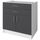 OBI Meuble bas de cuisine L 80 cm - Gris mat