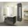 LUNA Ensemble salle de bain simple vasque L 80 cm