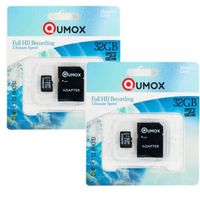 CARTE MÉMOIRE 2x QUMOX 32Go micro SD SDHC 32 go micro sd carte m CARTE MÉMOIRE 2x QUMOX 32Go micro SD SDHC 32 go micro sd carte m