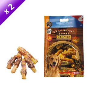 NOBBY Lot de 2 Snacks poulet et patate douce pour chien 140g