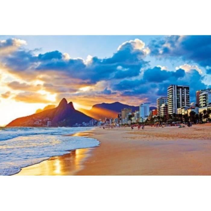 Rio De Janeiro Poster - Plage Au Lever Du Solei... - Achat ...