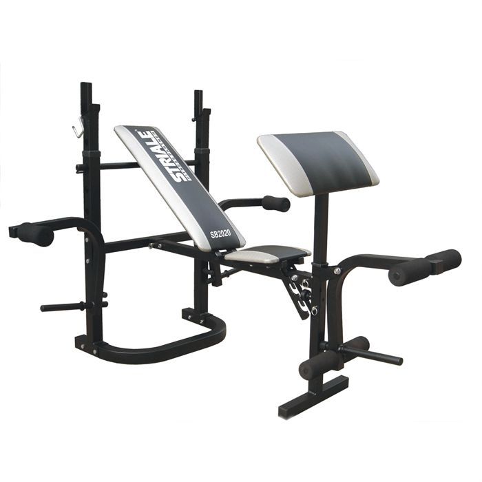 STRIALE Banc de musculation Multi-Power - Mixte - Noir et Gris