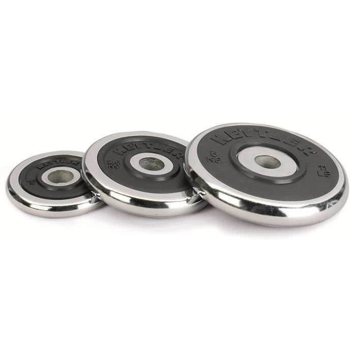KETTLER Disque d'Halteres Chrome Caoutchouc
