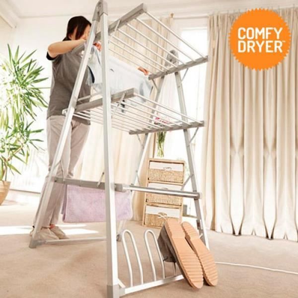 Etendoir à linge sechoir électrique2