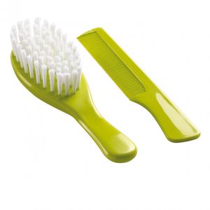 THERMOBABY Lot Brosse et Peigne Vert