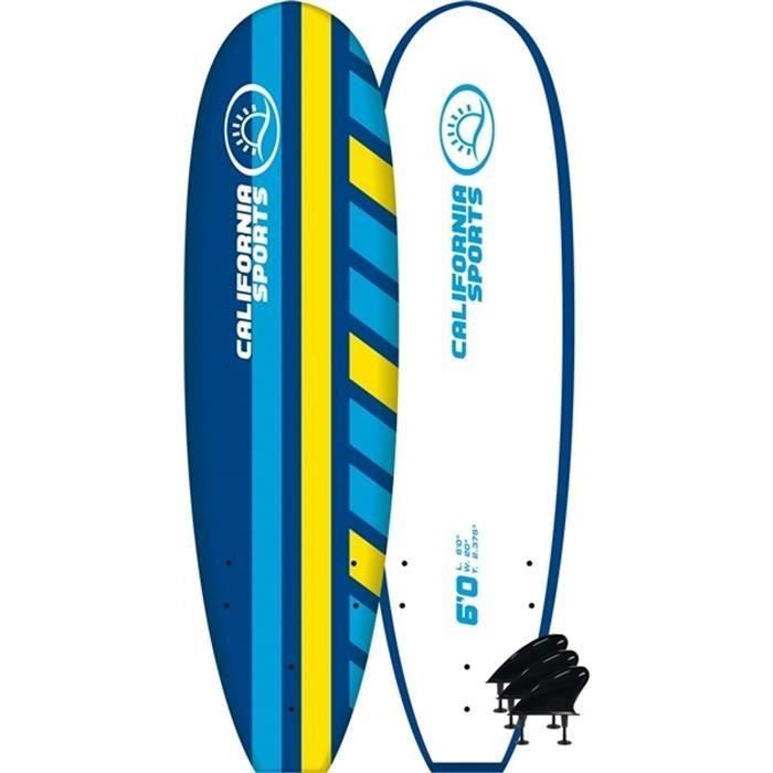 CALIFORNIA SPORT Planche de surf - 8 x 22 x 3,18\