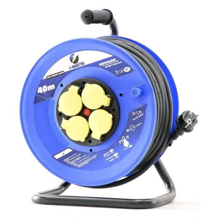 I-WATTS Enrouleur 40m 3x2,5mm HO7