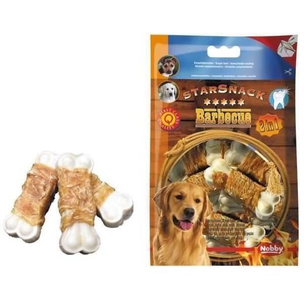 Lot de 2 - NOBBY Snack poulet os enrobé - Pour chien - 113g