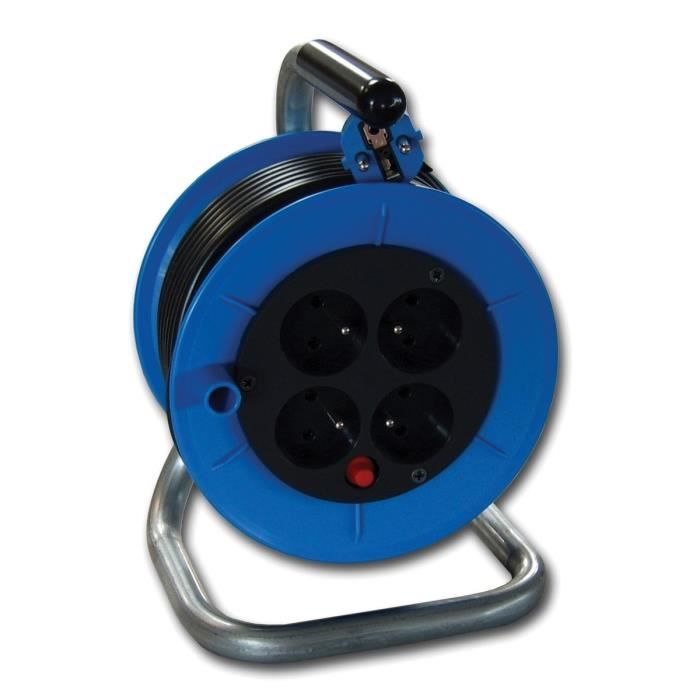 CHACON Enrouleur de bricolage 15m bleu
