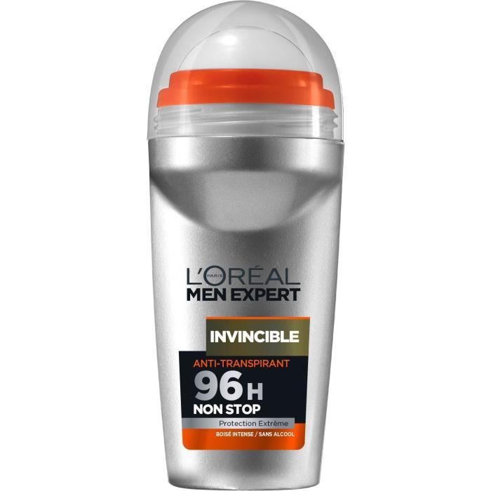 L'OREAL PARIS Déodorant roll-on Men Expert Invincible 96H - Homme - 50 ml