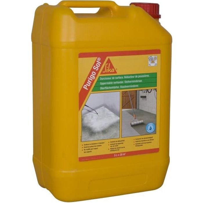Durcisseur de surface incolore Sika Purigo Sol bidon de 5 litres