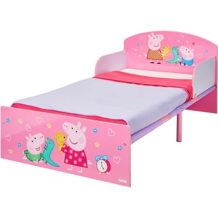 PEPPA PIG Lit pour Enfants pour Matelas 140cm x 70 cm - Worlds Apart