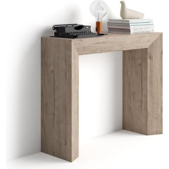 CmMélaminéMade Naturel90 Italy Mobilifiver 30 75 Table In Console X GiudittaChêne eHYDEI29W