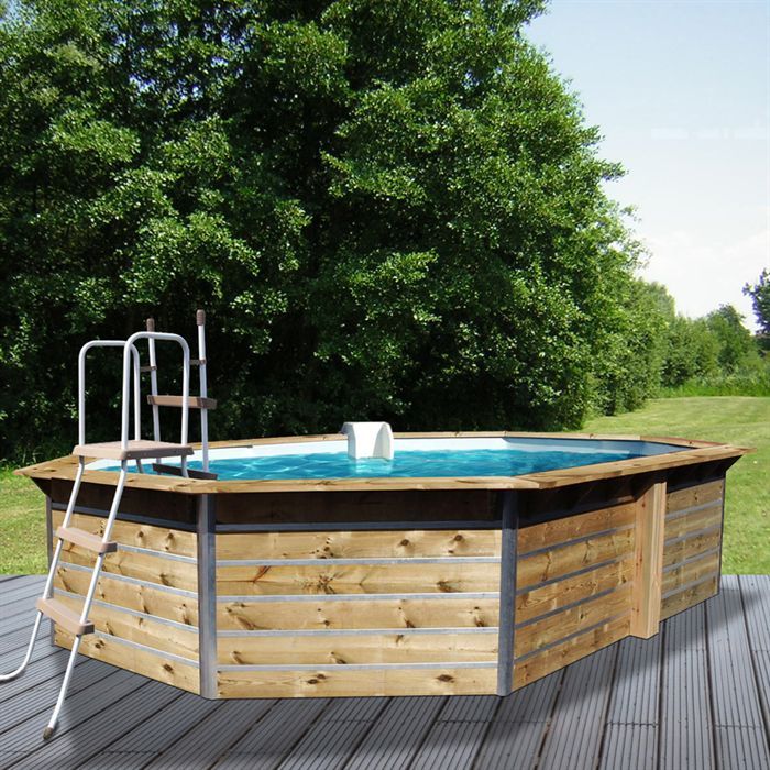 WOOD Piscine bois EVOLUX SOFT 566x406x111cm   Achat / Vente KIT